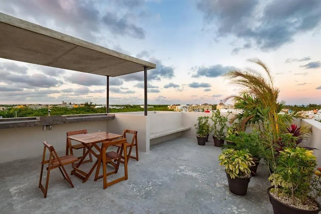 아파트 Cool Loft Rooftop Pool, Great Views 칸쿤