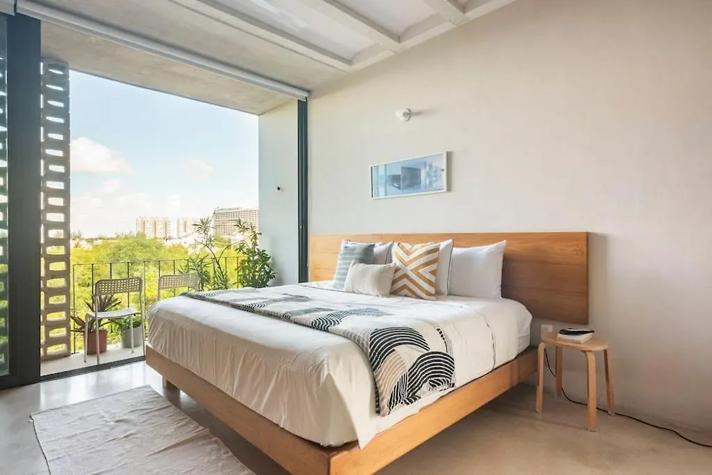 Daire Cool Loft Rooftop Pool, Great Views Cancun